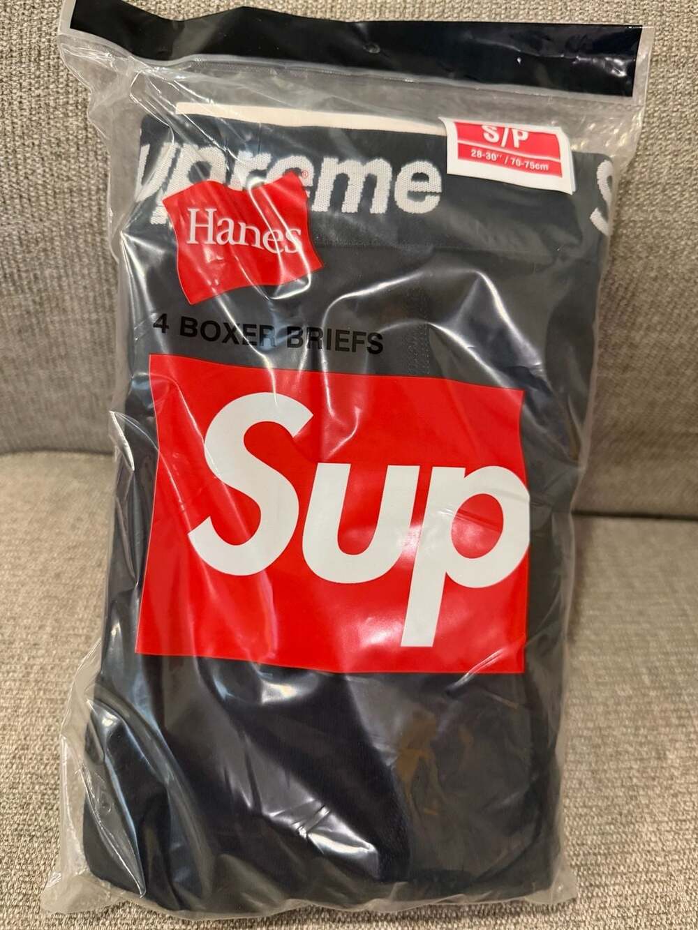 Supreme x Hanes Boxer Briefs 4-Pack Black Size Small